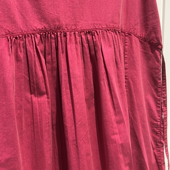 April Cornell Razzy Cotton Sleeveless Jumper Dress Raspberry Flowy Size L NEW - Picture 7 of 17